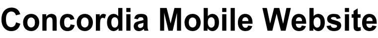 Concordia Mobile Website